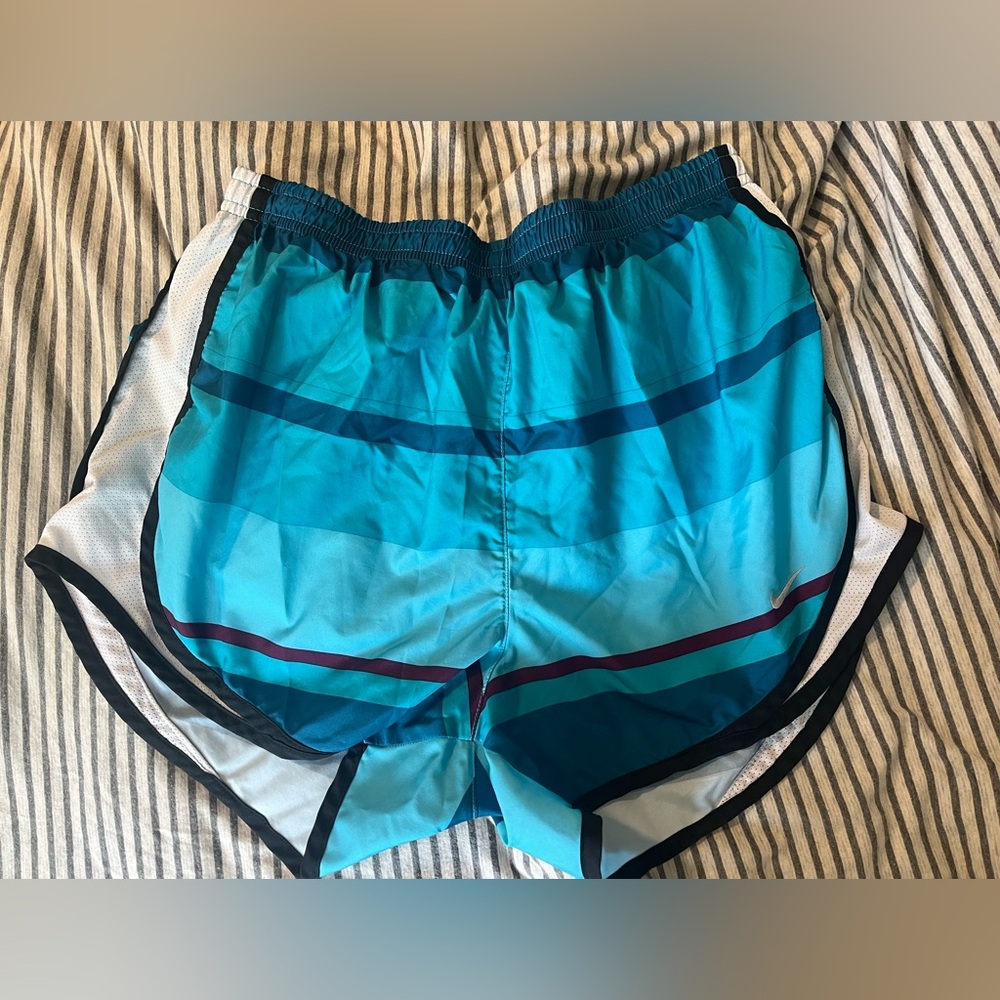 Nike Teal and Gray Dri-FIT Shorts